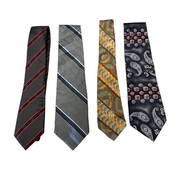 Oscar de la Renta, Geoffrey Beene, Oleg Cassini & Wembley tie bundle